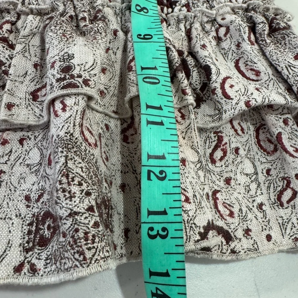 Sir. The Label Women Tiered Linen Mini Skirt Size 1‎ Small